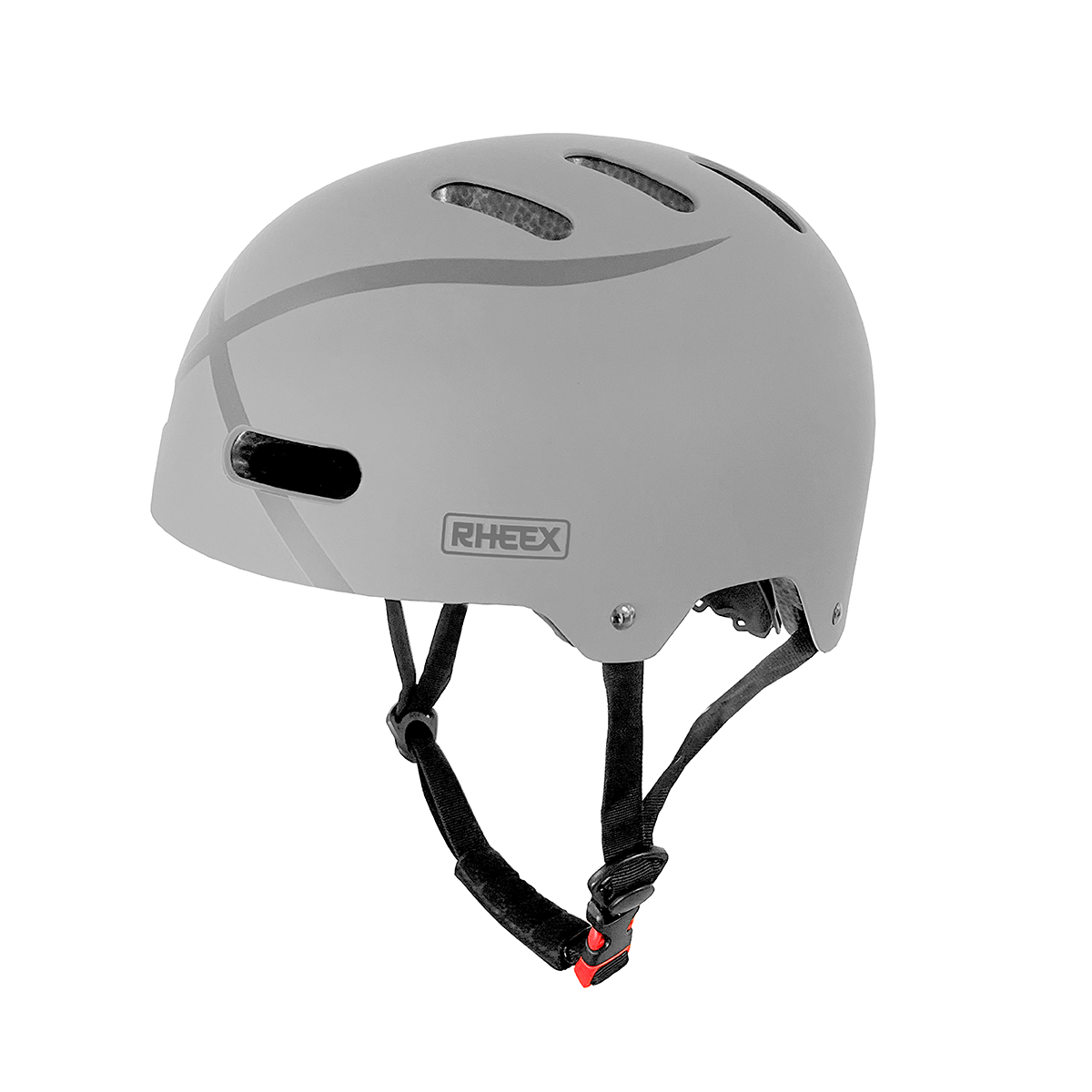 Casco Para Monopatin Bici Mtb Skate Rollers Comodo Y Seguro Gris