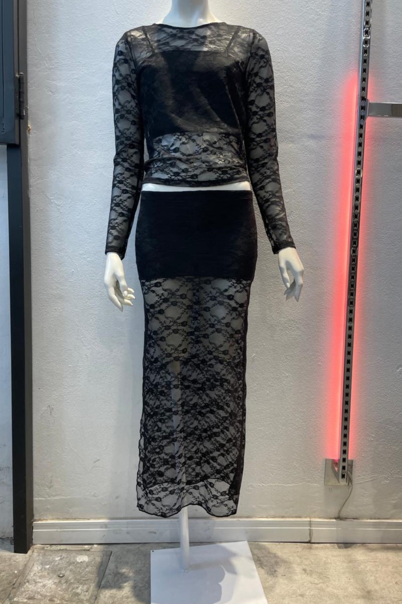 Pollera encaje Merlina