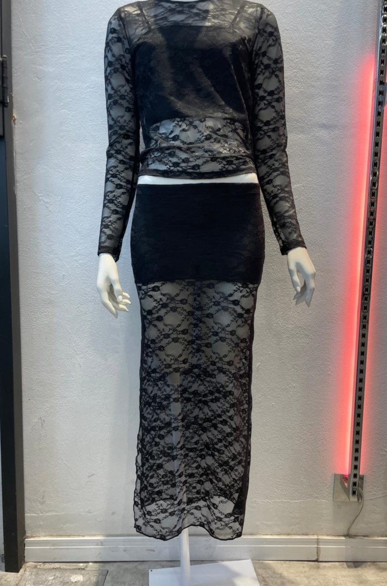 Pollera encaje Merlina