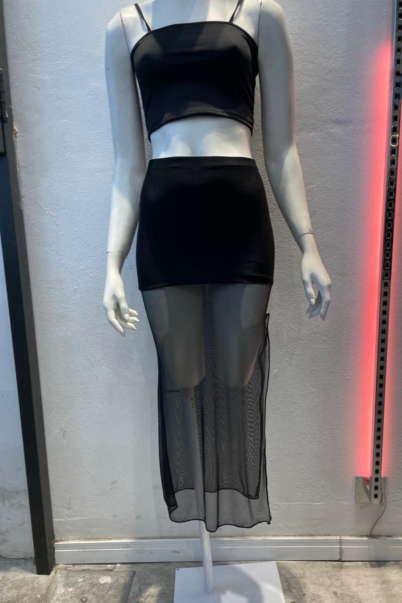 Pollera tul lisa