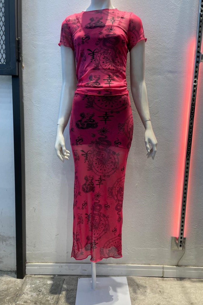 Pollera tul Zodiaco