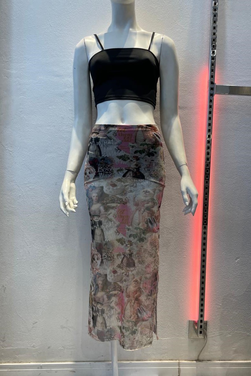 Pollera tul Gato