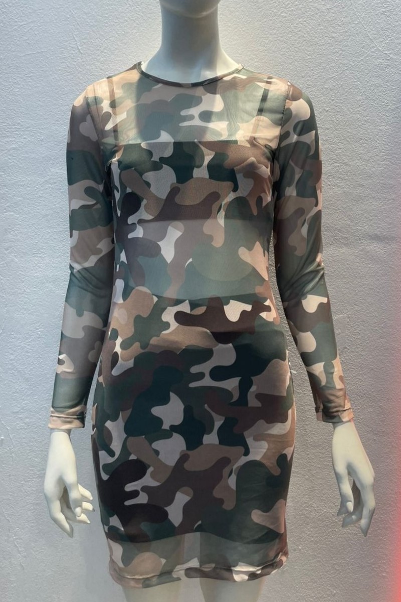 Vestido tul militar