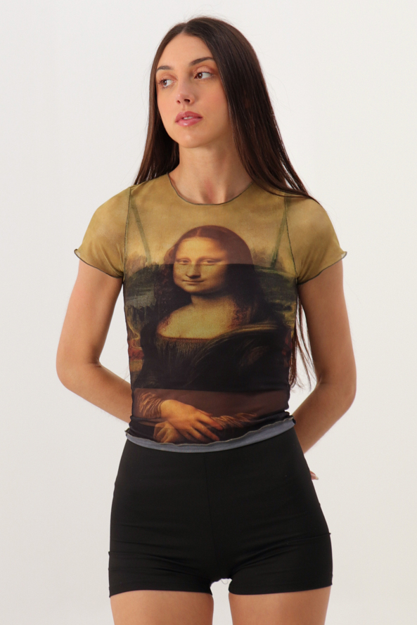 Remera m/corta tul Monalisa