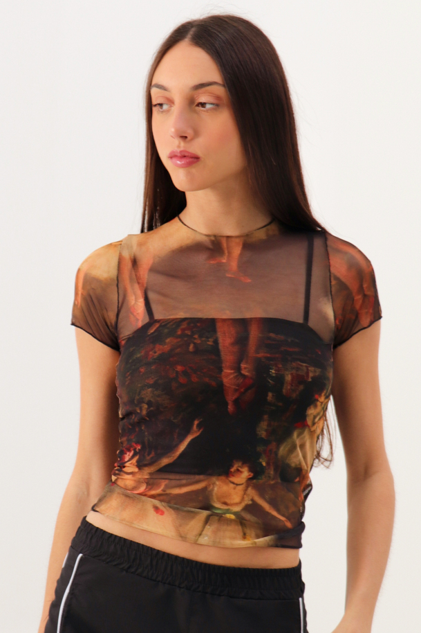 REMERA MANGA CORTA TUL DANCE