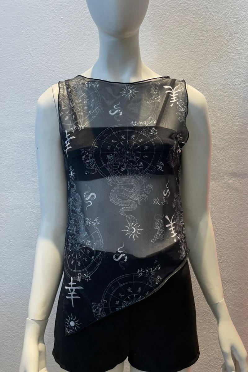 Musculosa tul Zodiaco