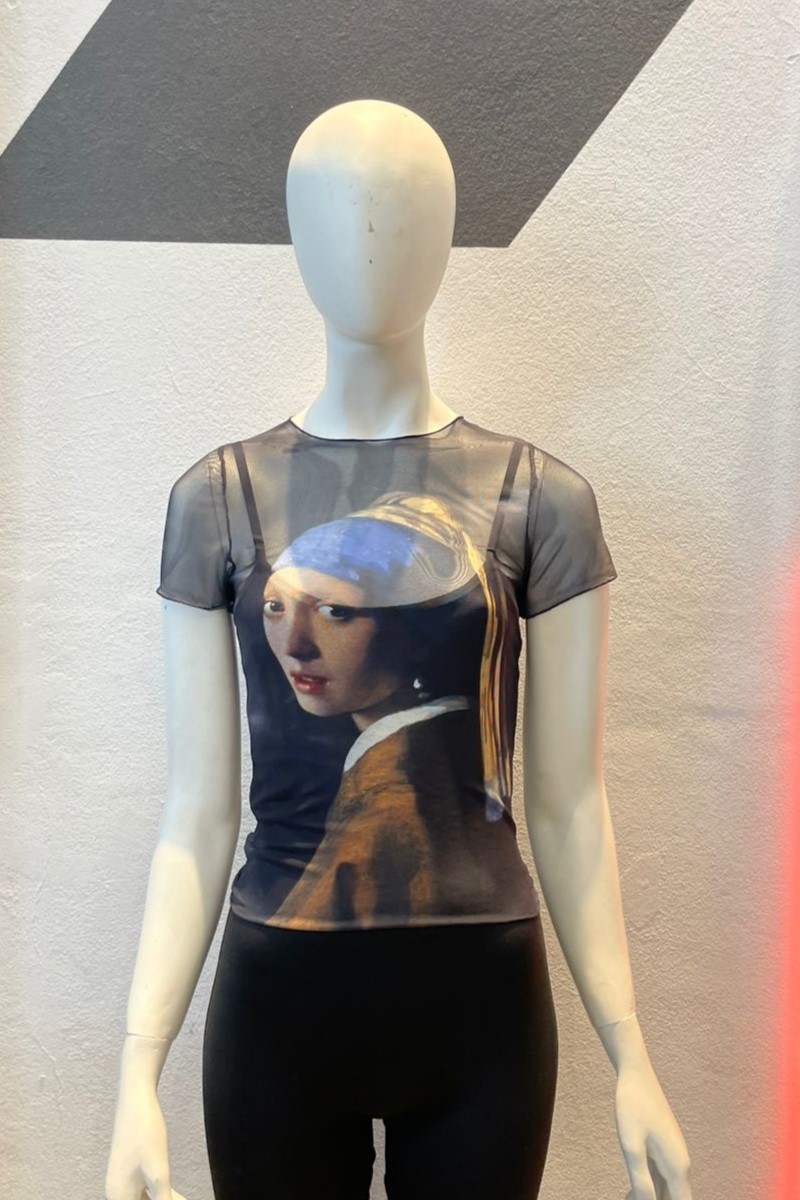 Remera m/corta tul Perla