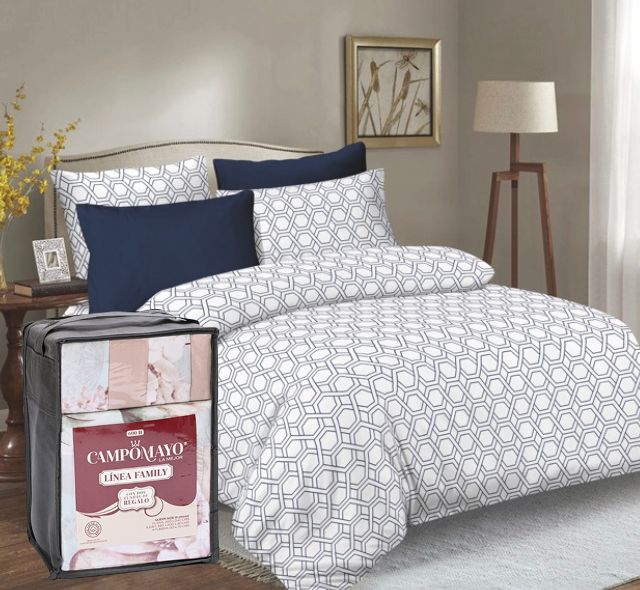 JUEGO DE SABANAS FAMILY 600H CON FUNDA CAMPOMAYO