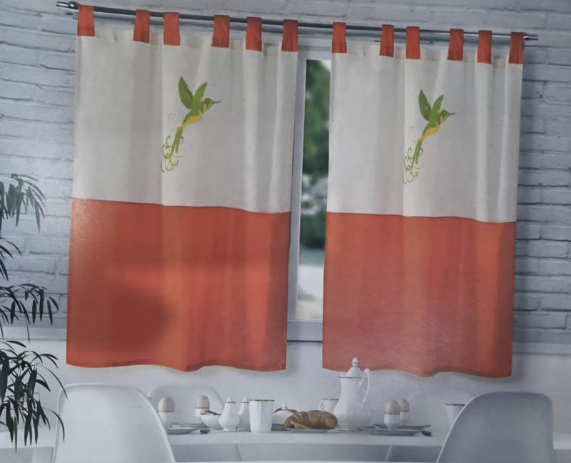 Cortina línea Colibrí 2 Paños - Flor Giavanni