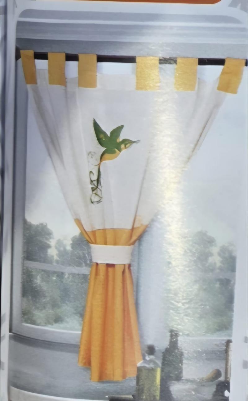 Cortina línea Colibrí 2 Paños - Flor Giavanni