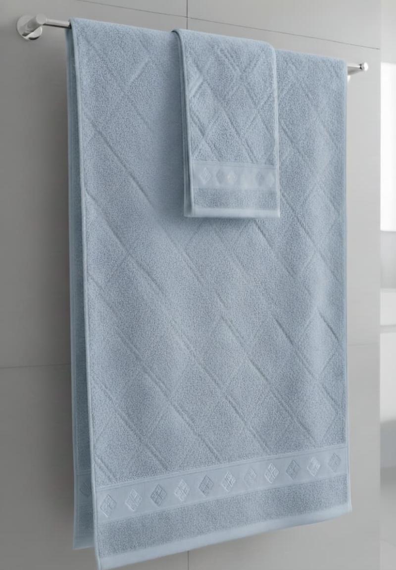 Juego de Toalla y Toallón Jackard 500G con Guarda - Teka