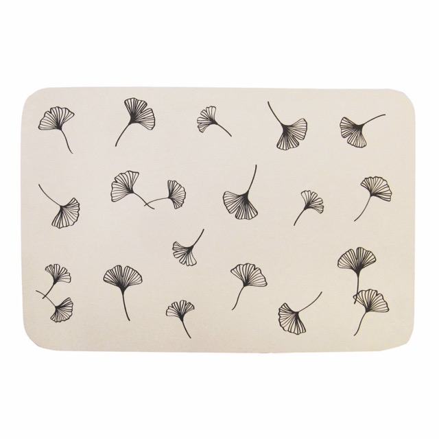 INDIVIDUAL FOLIA RECTANGULAR DE GOMA ESTAMPADO