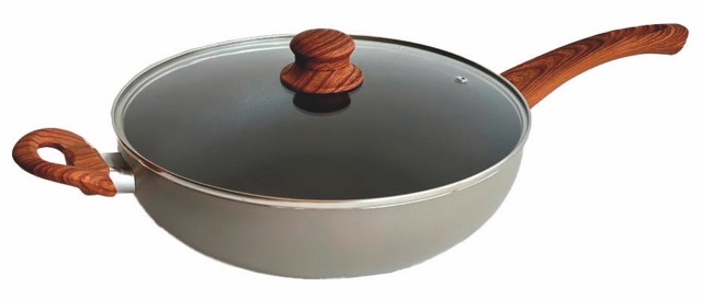 Wok Antiadherente con tapa de vidrio 26 ø cm