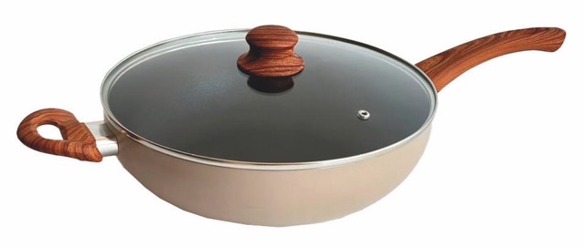 Wok Antiadherente con tapa de vidrio 26 ø cm