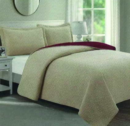 COLCHA QUILTS REVERSIBLE CON FUNDAS ALMOHADAS CAMPOMAYO