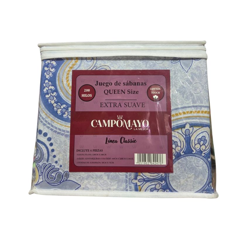 JUEGO DE SÁBANAS CAMPOMAYO CLASSIC QUEEN