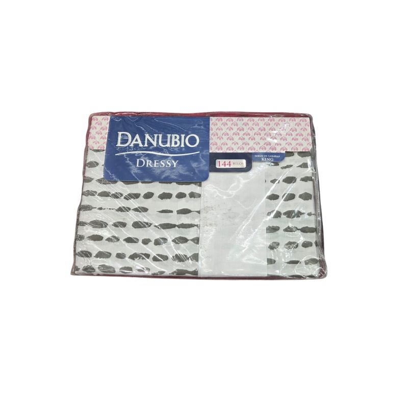 JUEGO DE SÁBANAS DANUBIO KING 144 HILOS