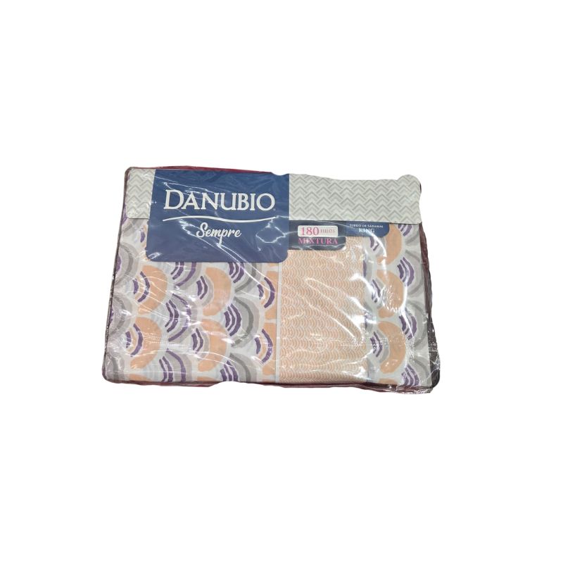 JUEGO DE SÁBANAS DANUBIO KING 144 HILOS