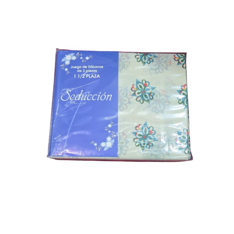 JUEGO DE SÁBANAS LÍNEA SEDUCCIÓN 1 1/2 PLZ