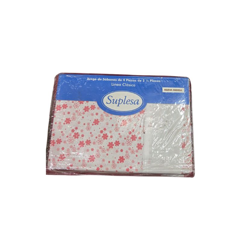 JUEGO DE SÁBANAS SUPLESA 2 1/2 PLZ