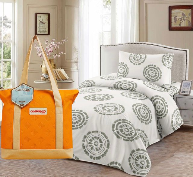 JUEGO DE SÁBANAS CON CARTERA DE REGALO CAMPOMAYO