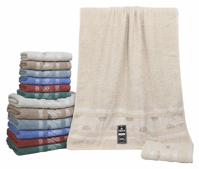 JUEGO TOALLA Y TOALLON TEKA 500g