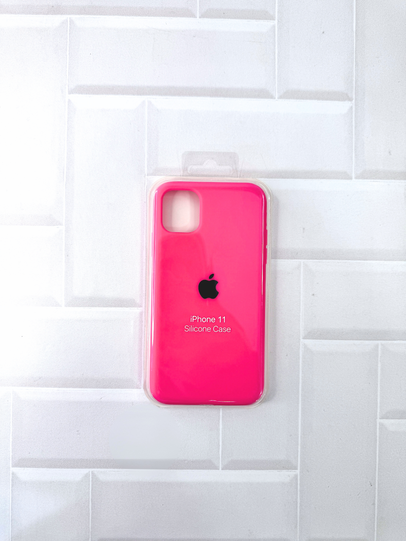 SILICON CASE IPH 11 N°38 ROSA FUERTE