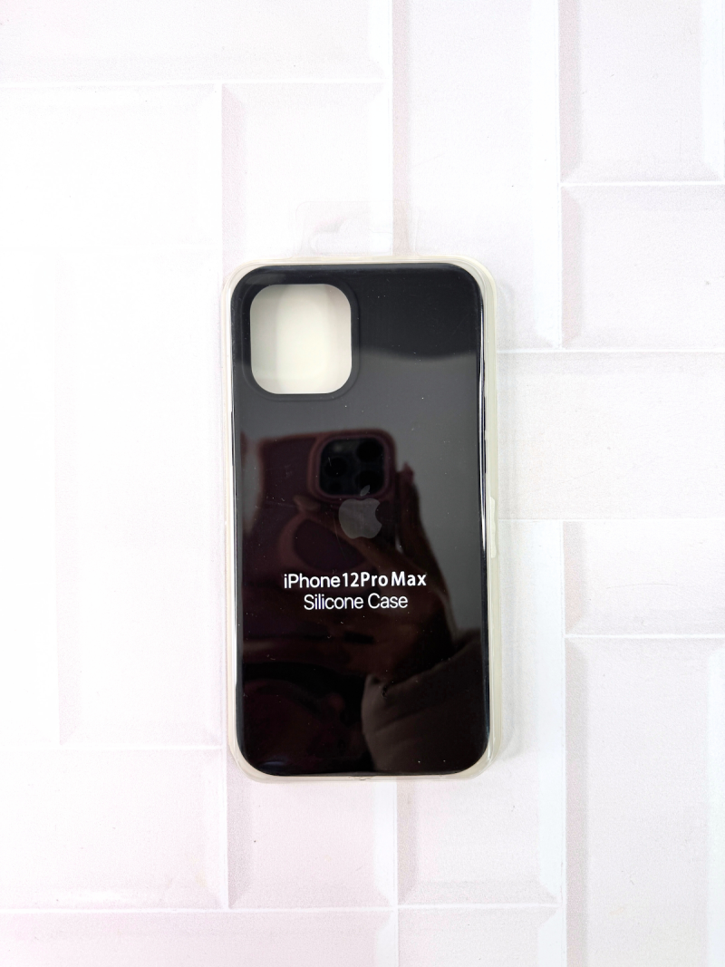 SILICON CASE IPH 12 PRO MAX N°18 NEGRO