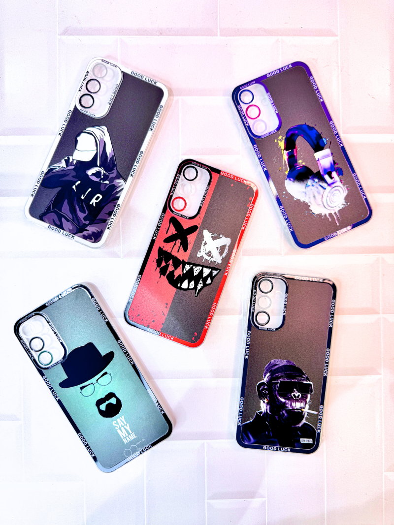 FUNDA TRANSPARENTE DISEÑOS HOMBRE (5) SAM A56