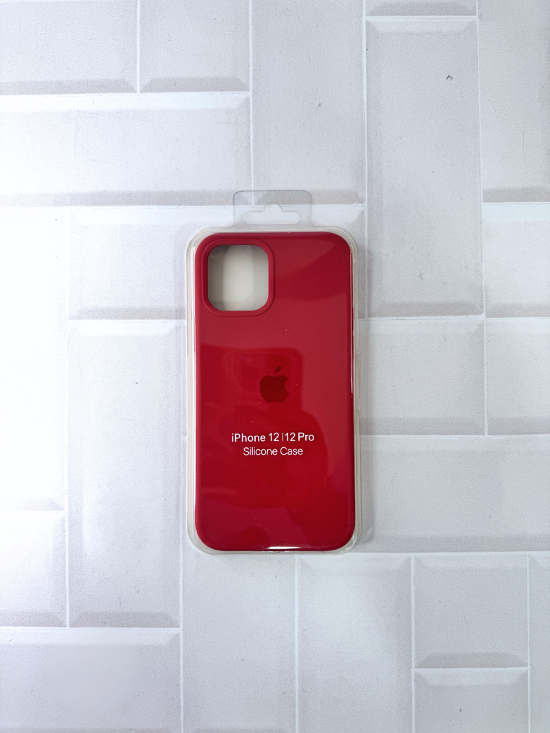 SILICON CASE IPH 12/12 PRO N°31 ROJO OSCURO