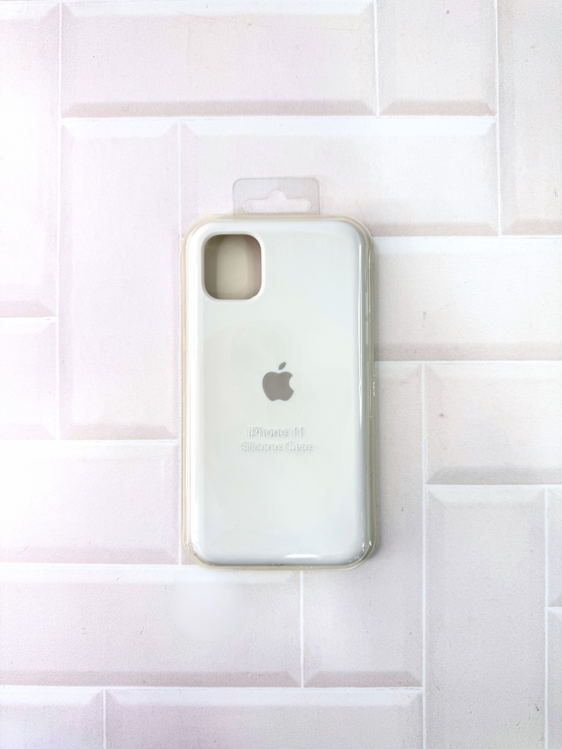 SILICON CASE IPH 11 N°9 BLANCO