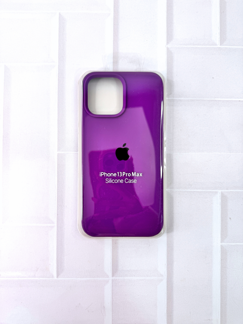 SILICON CASE IPH 13 PRO MAX N°43 PURPURA
