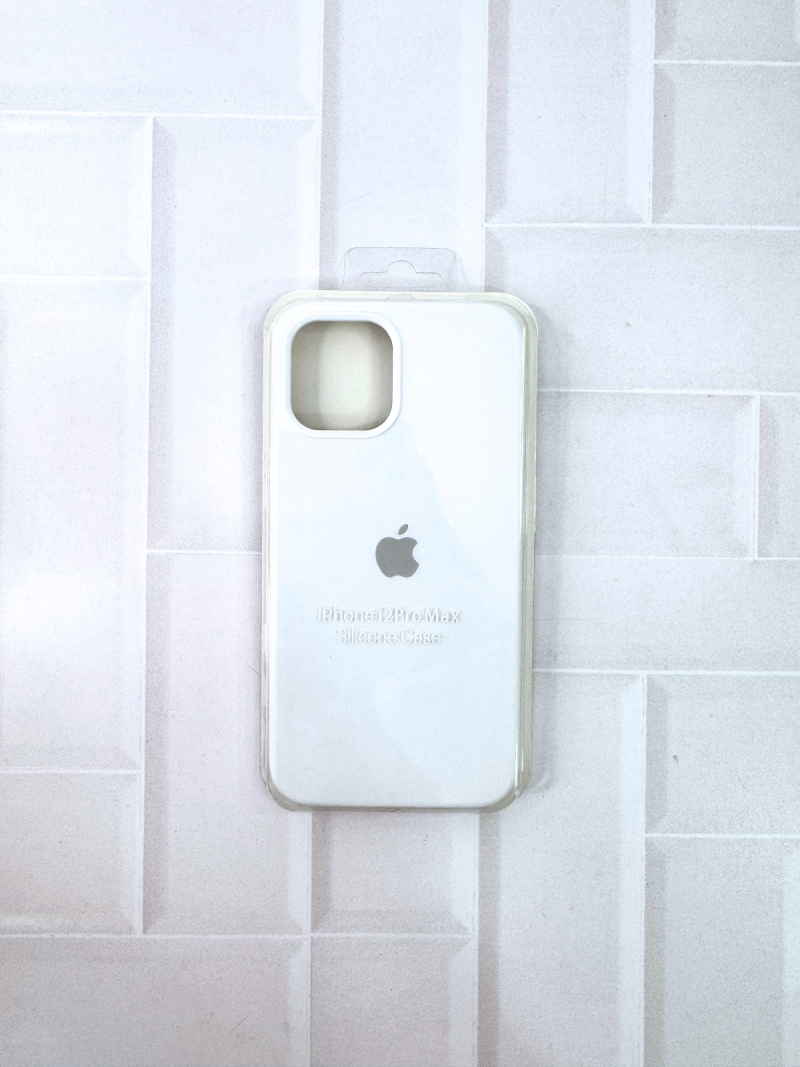 SILICON CASE IPH 12 PRO MAX N°9 BLANCO