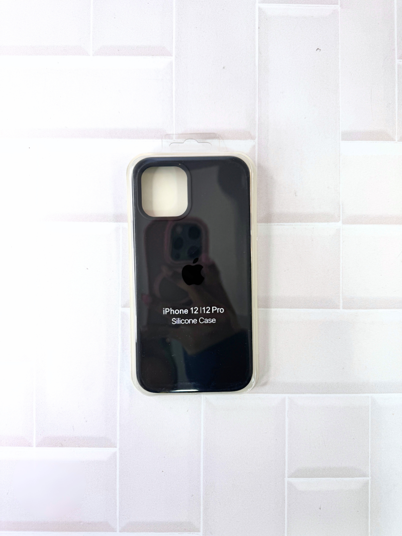 SILICON CASE IPH 12/12 PRO N°15 GRIS OSCURO