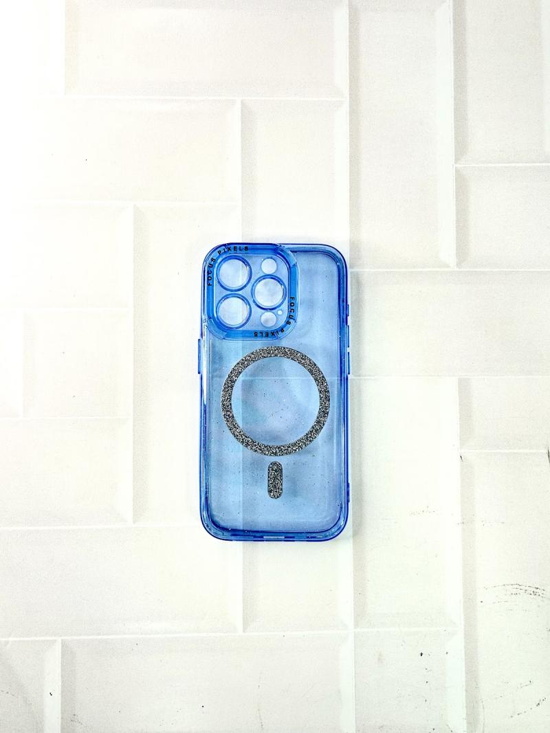 FUNDA TRANSPARENTE BRILLO CON MAGSAFE Y EMPAQUE IPH 13 PRO MAX