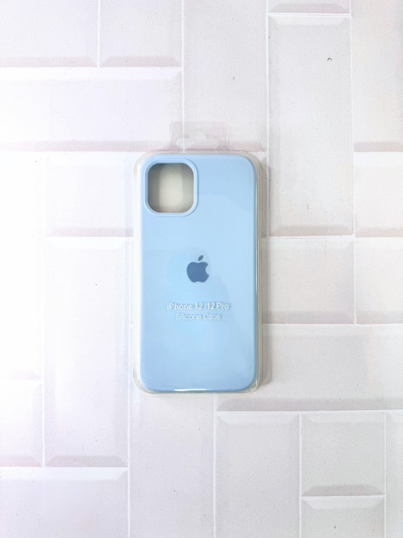 SILICON CASE IPH 12/12 PRO N°21 CELESTE CLARO
