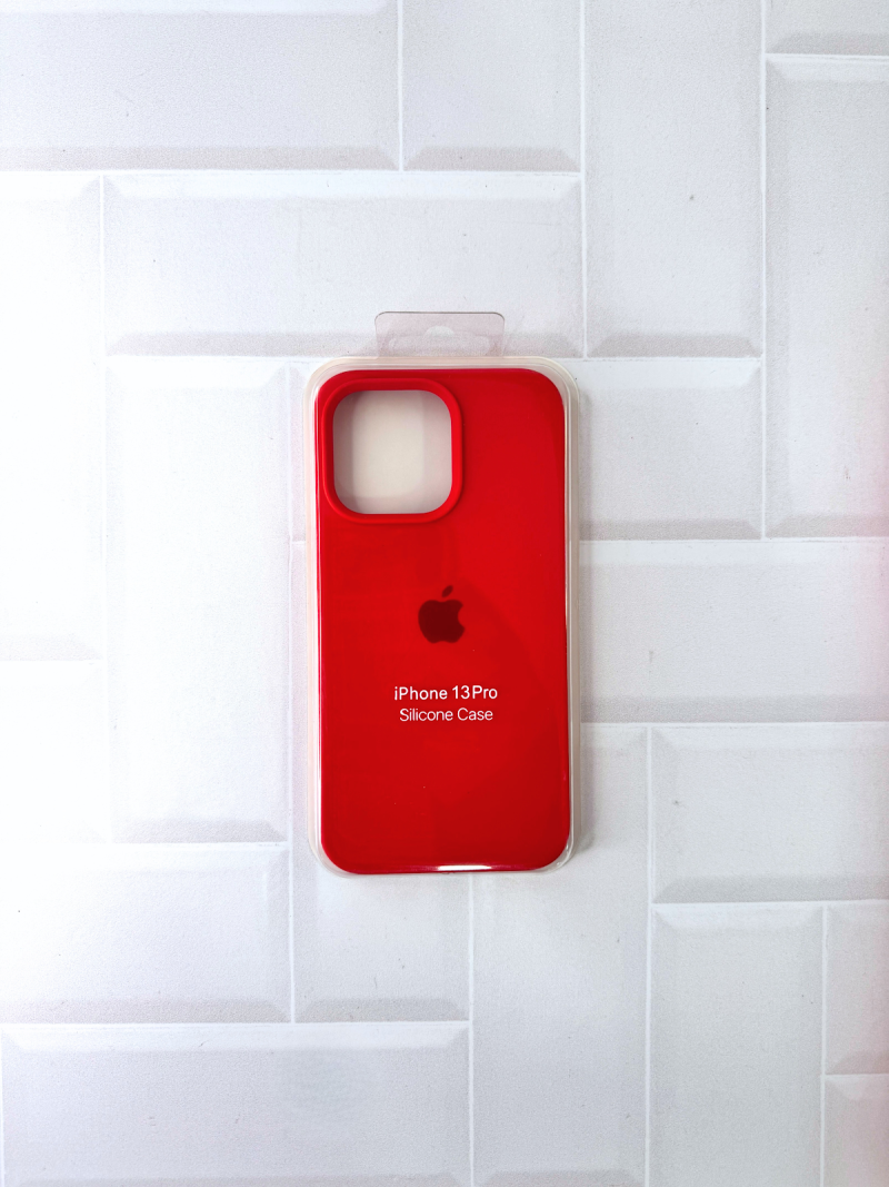 SILICON CASE IPH 13 PRO N°14 ROJO