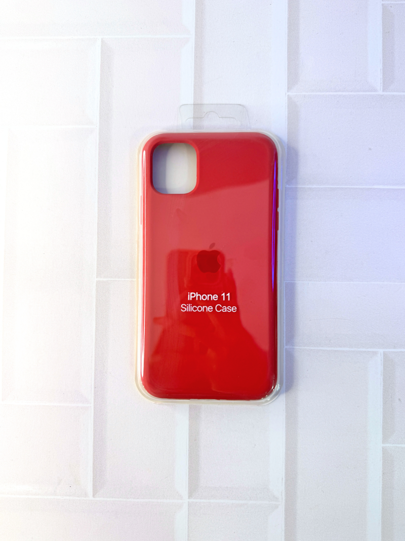 SILICON CASE IPH 11 N°31 ROJO OSCURO