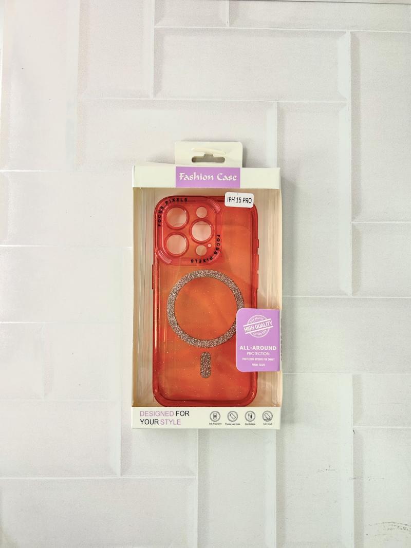 FUNDA TRANSPARENTE BRILLO CON MAGSAFE Y EMPAQUE IPH 11