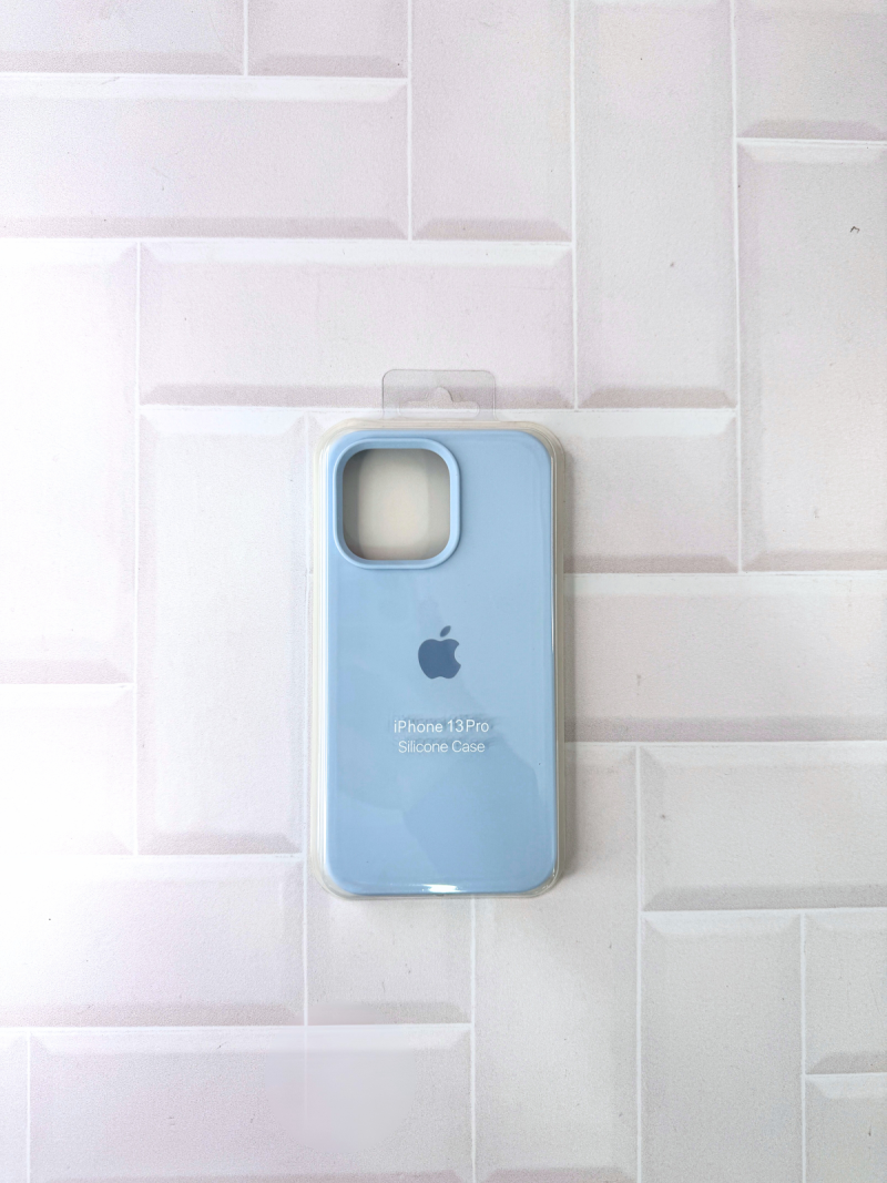 SILICON CASE IPH 13 PRO N°21 CELESTE CLARO