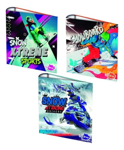 CARPETA INKDROP 3X40 CON 3 ANILLOS - SNOWBOARD