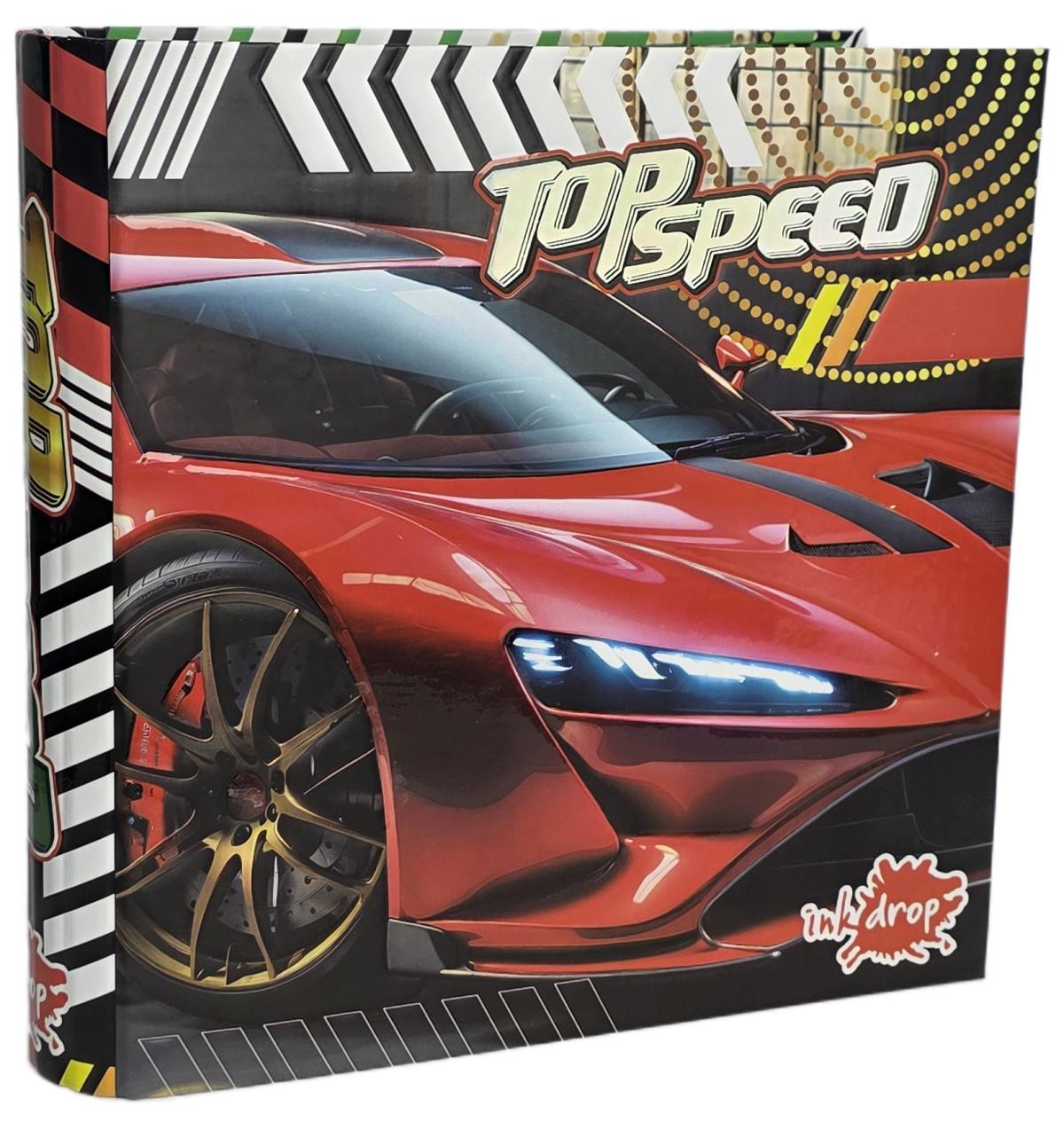 CARPETA INKDROP 3X40 CON 3 ANILLOS - CARS II - TOP SPEED