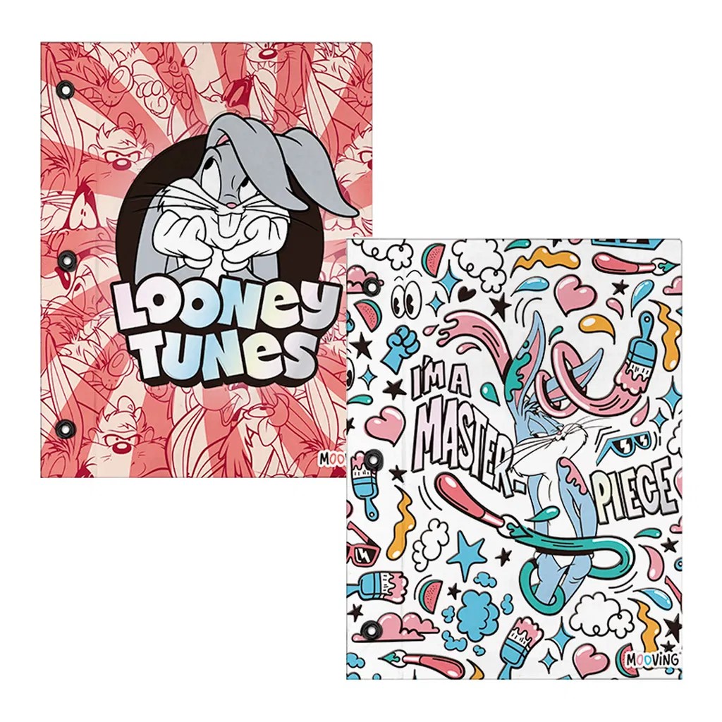 CARPETA MOOVING N°3 X2 TAPAS LOONEY TUNES