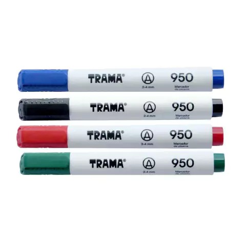 MARCADORES TRAMA P/PIZARRA PUNTA REDONDA 950 XUND