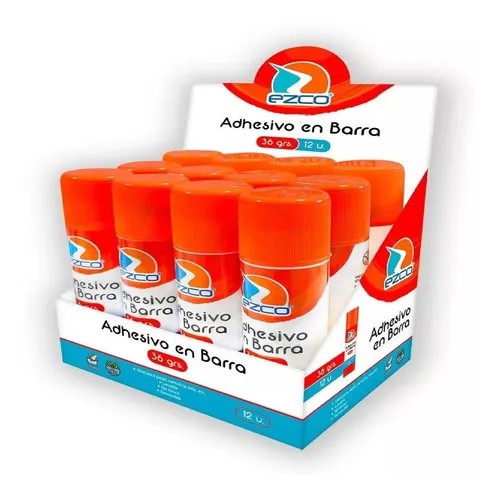 PACK ADHESIVO EN BARRA EZCO 36GRS X12U