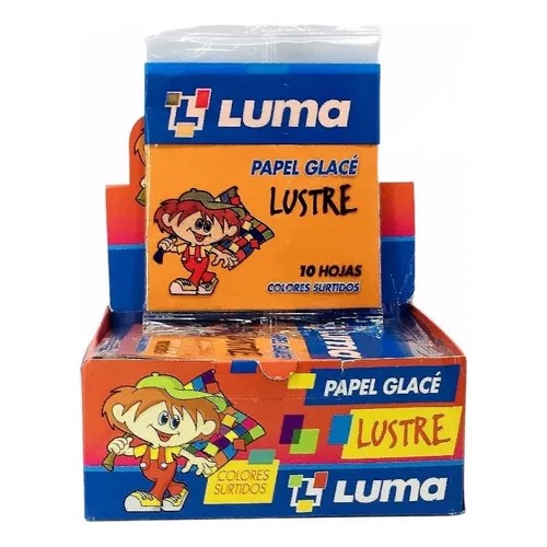 PACK PAPEL GLACE LUSTRE X10HJS LUMA X 50 SOBRES