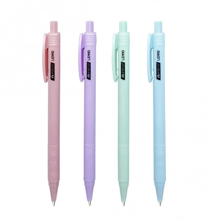 DISPLAY BOLIGRAFO RETRACTIL EZCO LENO 1MM (TINTA NEGRA/AZUL) ESTUCHE PVC X36
