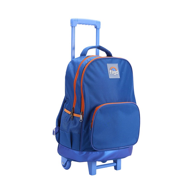MOCHILA FILGO 18" C/CARRITO STARPAK PLAIN AZUL MO25-TSTPLA-003
