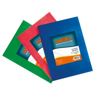 CUADERNO ARAÑA 16X21 (1) AMERICA X42 HJS COLORES SURTIDOS