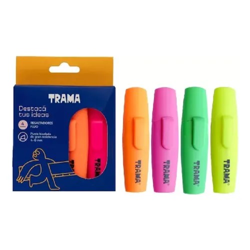 RESALTADOR TRAMA FLUO X4U CHATOS